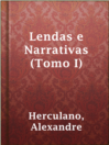 Imagen de portada para Lendas e Narrativas (Tomo I)